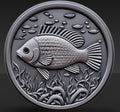 3d, CNC Ready Design - Black Croppie