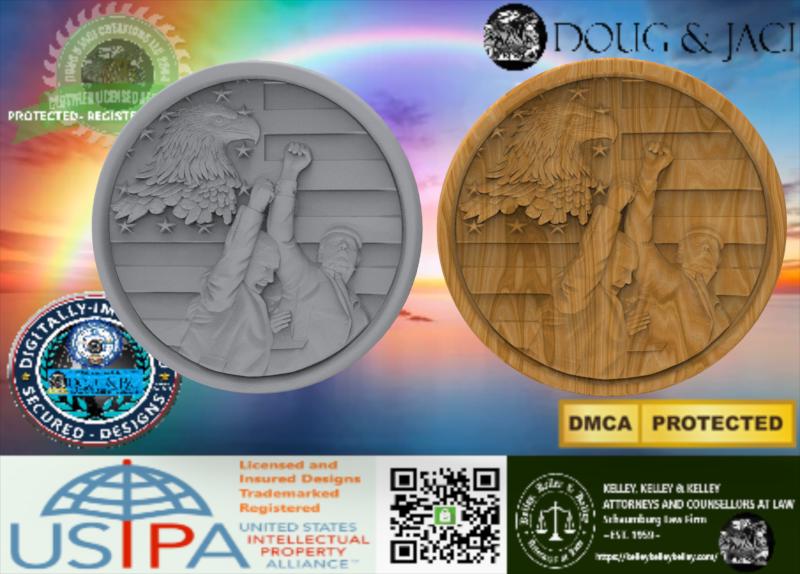 Custom Design-3d, Stl, Trump, Trump Coin,