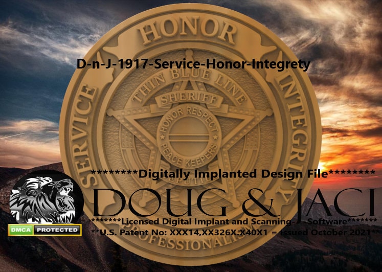 3d, Stl, Law Enforcement, First Responder, D-n-J-1917-Service-Honor-Integrety