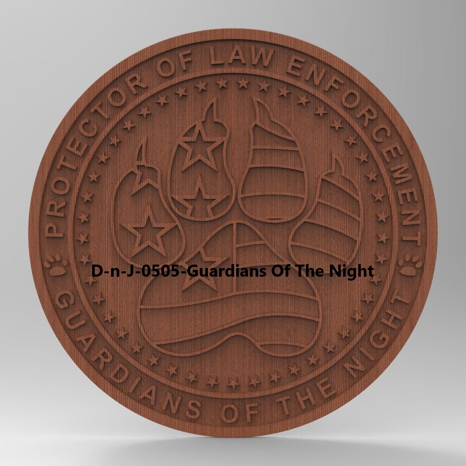 3d Stl Models, CNC Model, Law Enforcement, K9, Police Dog, D-n-J-0505-Guardians Of The Night