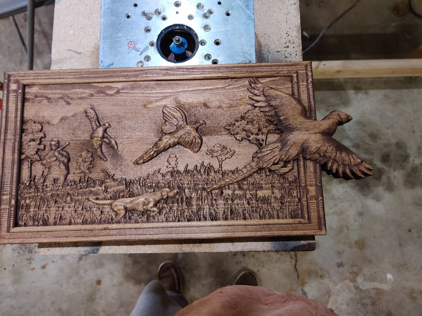 Pheasant Hunting Scene – 3D STL CNC Digital File