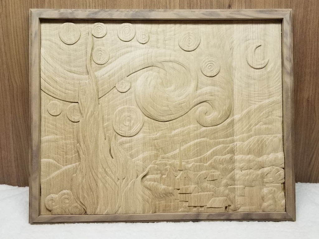 Van Gogh Starry Night – 3D STL CNC Digital File