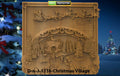 Christmas Village Scene – 3D STL CNC Digital File