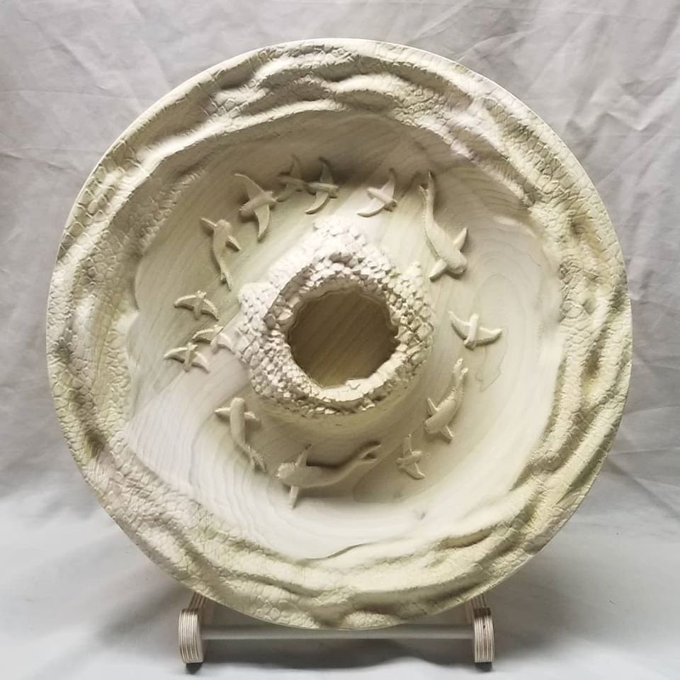 Fish Bowl Carving – 3D STL CNC Digital File