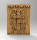 Cross with Wings – 3D STL CNC Digital File