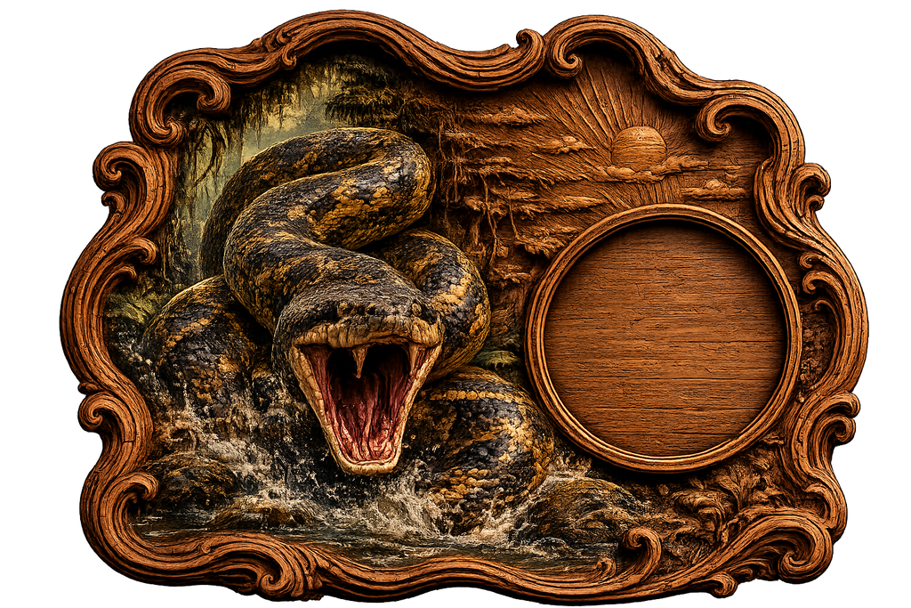 Anaconda Clock 3D STL File – CNC & 3D Print Ready