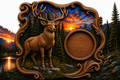 Bull Elk Clock 3D STL File – CNC & 3D Print Ready