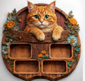 Cat Charcuterie Board 3D STL File – CNC Ready (Design A1) | Doug-n-Jaci Creations