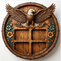 Eagle Charcuterie Board 3D STL File – CNC Ready (Design A2) | Doug-n-Jaci Creations