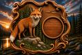 Fox Clock 3D STL File – CNC & 3D Print Ready