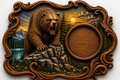 Grizzly Bear Clock 3D STL File – CNC & 3D Print Ready