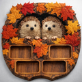 Hedgehogs Charcuterie Board 3D STL File – CNC Ready (Design A1)