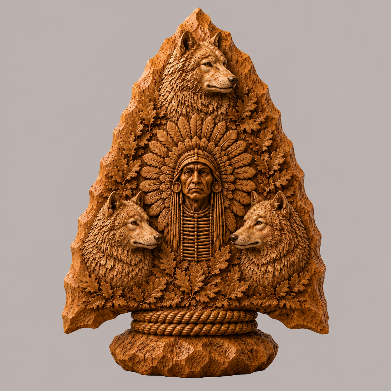 Native American Design 3D STL File – CNC Carving | D-n-J-001