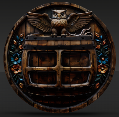 Owl Charcuterie Board 3D STL File – CNC Ready