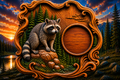 Raccoon Clock 3D STL File – CNC & 3D Print Ready