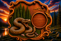 Rattlesnake Clock 3D STL File – CNC & 3D Print Ready