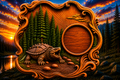 Snapping Turtle Clock 3D STL File – CNC & 3D Print Ready