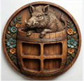 Wild Boar Charcuterie Board 3D STL File – CNC Ready