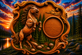 Wild Stallion Clock 3D STL File – CNC & 3D Print Ready