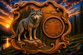 Wolf Clock 3D STL File – CNC & 3D Print Ready