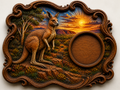 Kangaroo Clock 3D STL File – CNC & 3D Print Ready