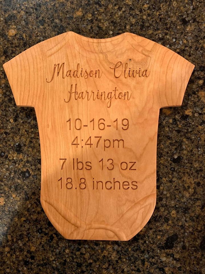 Baby Onesie – 2D SVG & STL CNC Digital File