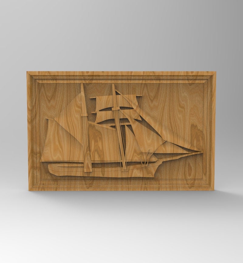 Sail Boat – 3D STL CNC Digital File