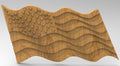 3d Stl Models, Stl, CNC Model, US Flag, USA Wavy Flag, D-n-J-0037