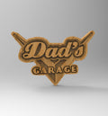 Dad's Garage Sign – 2D SVG DXF CNC Digital File