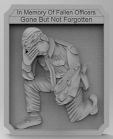 Fallen Officer Memorial – 3D STL CNC Digital File