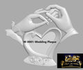 Wedding Plaque – 3D STL CNC Digital File
