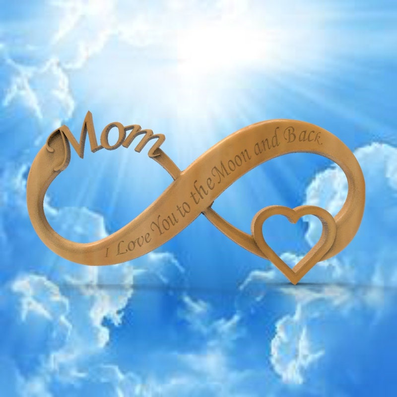 Mom Infinity Symbol – 3D STL CNC Digital File