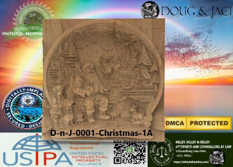 Santa Claus CNC Carving – 3D STL Digital File
