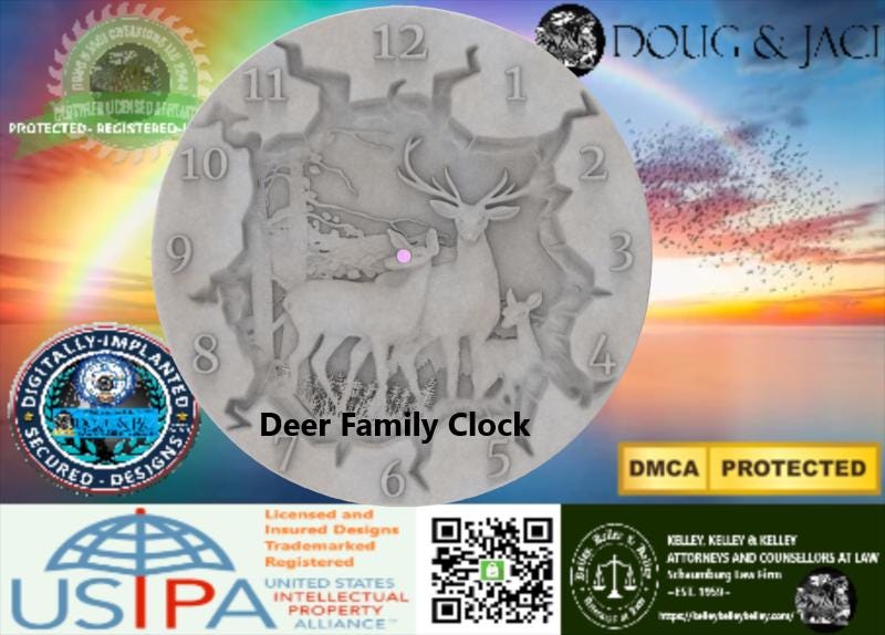 Custom Clock Collection – 3D STL CNC Digital Files