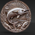 3d, CNC Ready Design - BlueFin Tuna