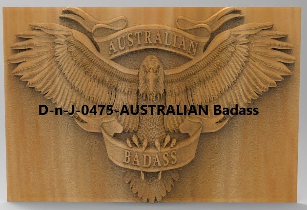 3d Stl Models, Austrailan Badass,CNC Model, D-n-J-0475-AUSTRALIAN Badass