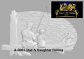 Father & Daughter Fishing – 3D STL CNC Digital File