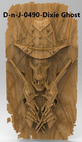 3d Stl Models, CNC Model, Dixie, Ghost,  D-n-J-0490-Dixie Ghost
