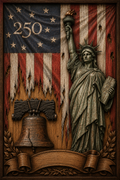 Custom Made "250th Anniversary-America" 1-Blank-1-Neg, 1-Pos-Text