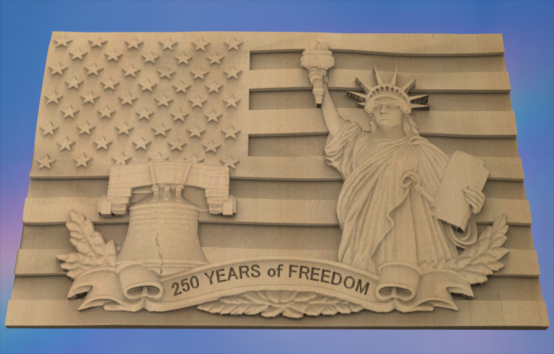 Custom Freedom 250 Anniversary Flag- 3 Files