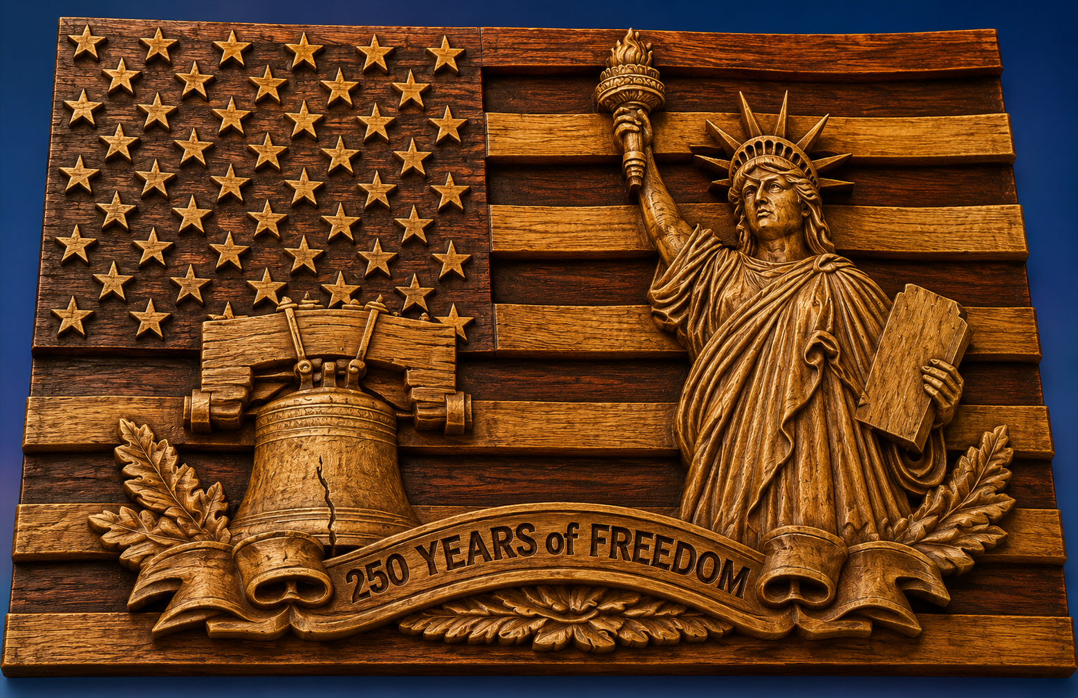 Custom Freedom 250 Anniversary Flag- 3 Files