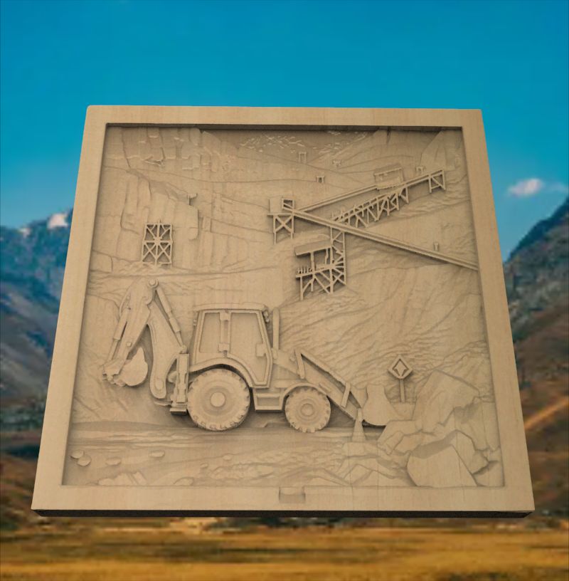 Custom 3d-Stl-Construction Site-007A