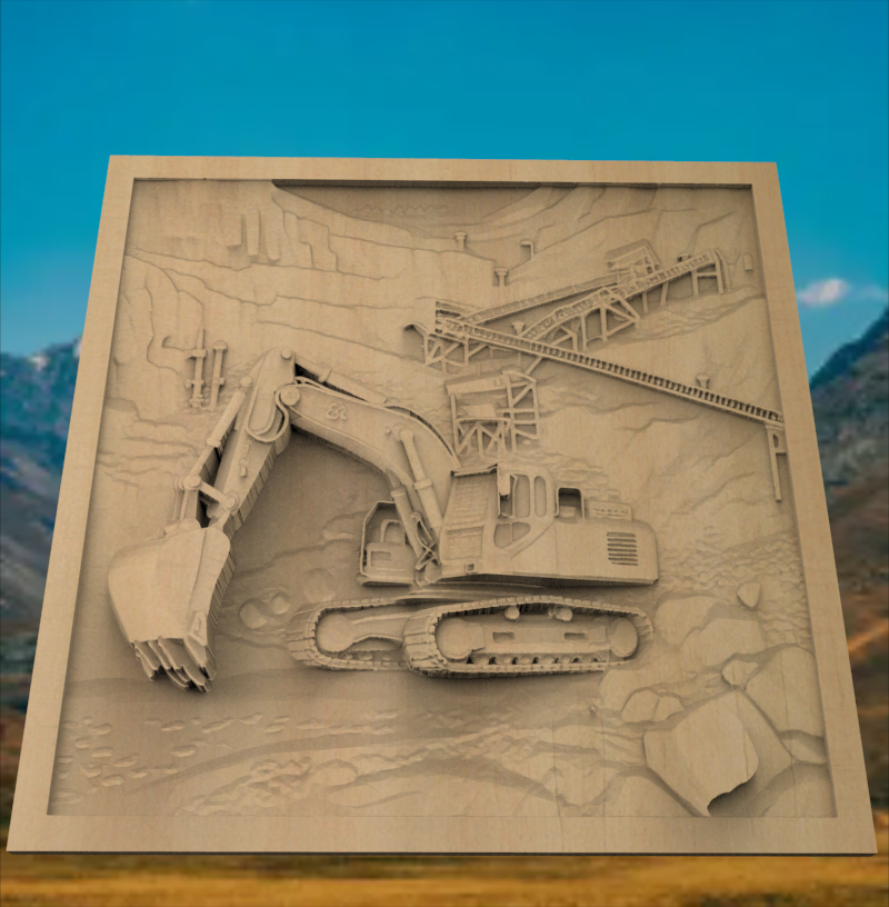 Custom 3d-Stl-Construction Site-008A