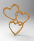 3 Hearts Photo Frame