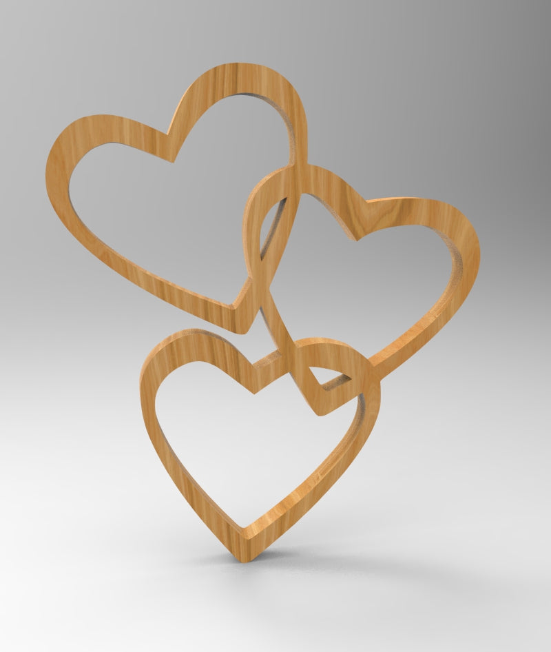 3 Hearts Photo Frame