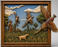 Pheasant Hunting Scene – 3D STL CNC Digital File