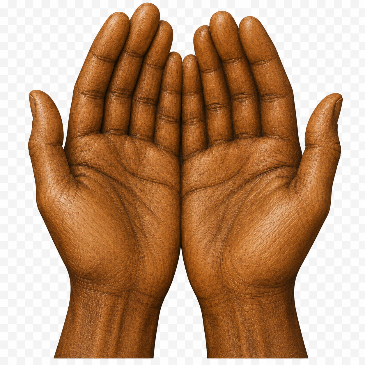 Cupped Hands in Frame – 3D STL CNC Digital File 2 Stl Files