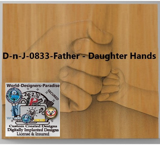 Father -Baby-Hands 3 Stl Files