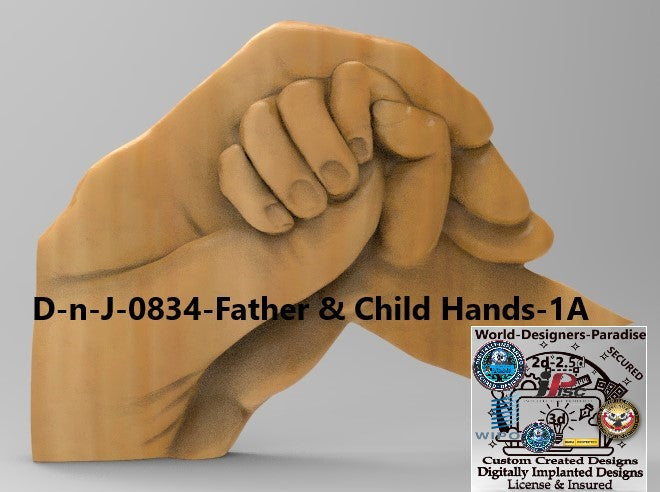 Father -Baby-Hands 3 Stl Files