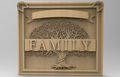 Family Design A – Custom CNC STL & SVG Digital File | Father's & Mother's Day Gift